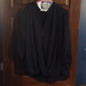 Navy blouse